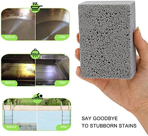 Maryton Grill Stone Cleaning Kit - 3 Count Pumice Stone for Grills