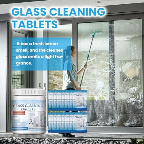 Glass Cleaning Tablets with Anti-Fog 20 Count