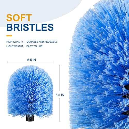 VITEVER Twist-On Cobweb Duster Head Brush Fits Standard 34 inch Poles