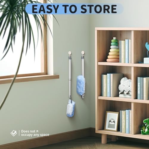 Kucbraly 30-Count Duster Refills with 3ft Handle for Swiffer