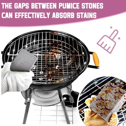 Sankoly 9 Pack Pumice Stones with Handle for Cleaning
