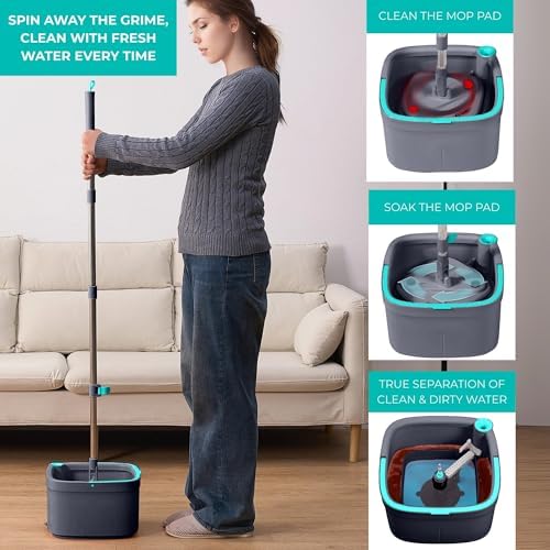 True Tidy True Clean Spin Mop Bucket System