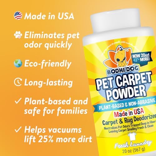 Bodhi Dog Natural Carpet Deodorizer Powder - Safe for Pets Kids