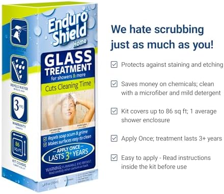 EnduroShield Glass Treatment Kit - Streak-Free Shine for Showers and Windows