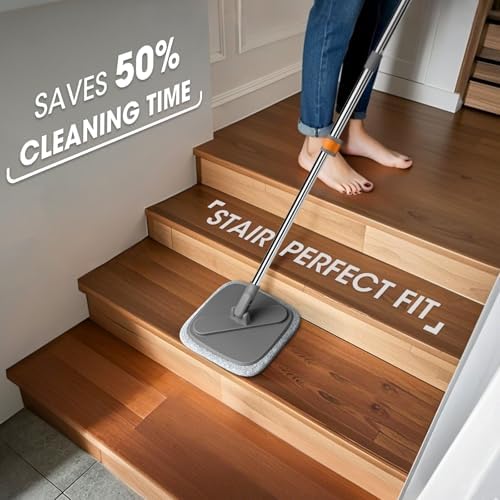BOMIDI Spin Mop and Bucket Set with Water Separator