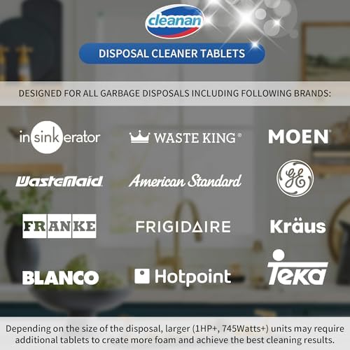 Cleanan Foaming Garbage Disposal Cleaner Tablets 24 Pack