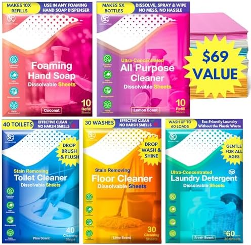 Soluble Care Whole House Cleaning 5-Pack Bundle