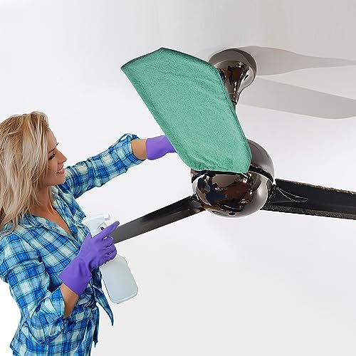 Hosrnovo Microfiber Ceiling Fan Duster Washable and Foldable