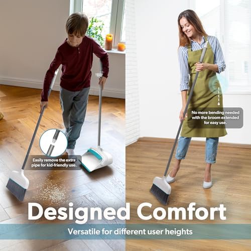 BLACKDECKER Butler Broom and Dustpan Set