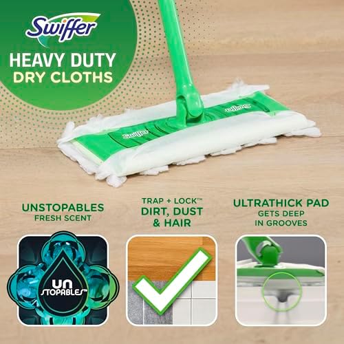 Swiffer Heavy Duty Dry Cloth Refills 10 Count