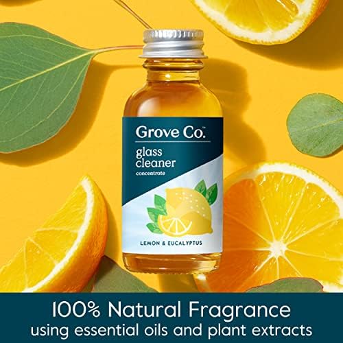 Grove Co Glass Cleaner Refill 6 x 1 Fl Oz Streak Free