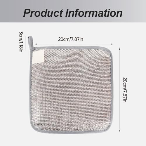Jiexily 2025 Wire Dish Rags 5 Pcs Non Scratch