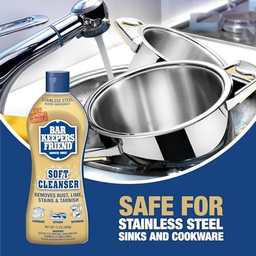 Bar Keepers Friend Soft Cleanser MORE Spray Foam Multipurpose Cleaner Bundle