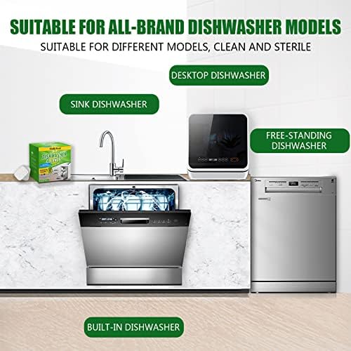 Finally Fresh Dishwasher Cleaner Tablets 12 Count Remove Limescale and Odors