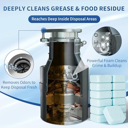 Cleanan Foaming Garbage Disposal Cleaner Tablets 24 Pack
