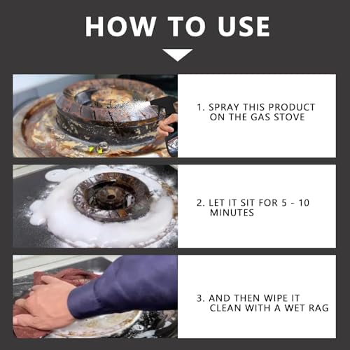 120ML Gas Stove Cleaner Degreaser for Kitchen Oil Stains