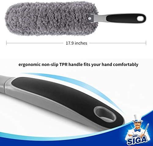MRSIGA Lint Free Microfiber Duster Gray