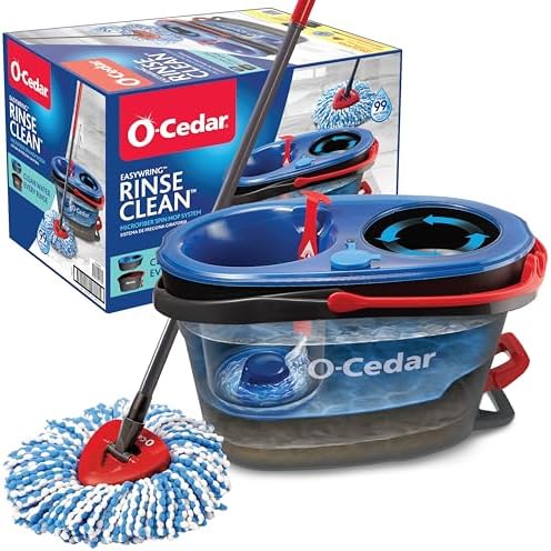 O-Cedar RinseClean Spin Mop Bucket System 1