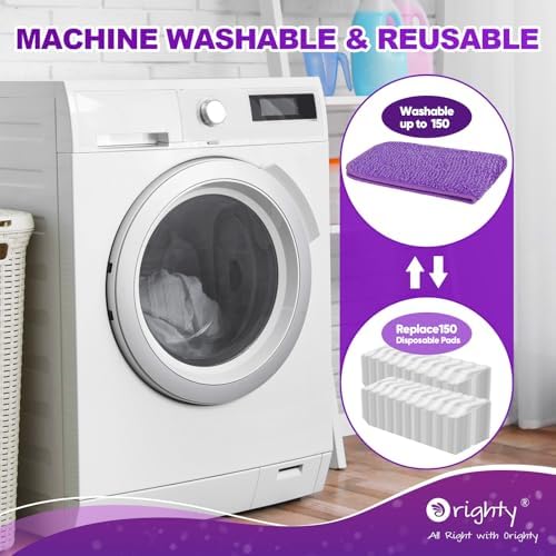 Orighty Reusable Mop Pads for Swiffer PowerMop 10 Pack