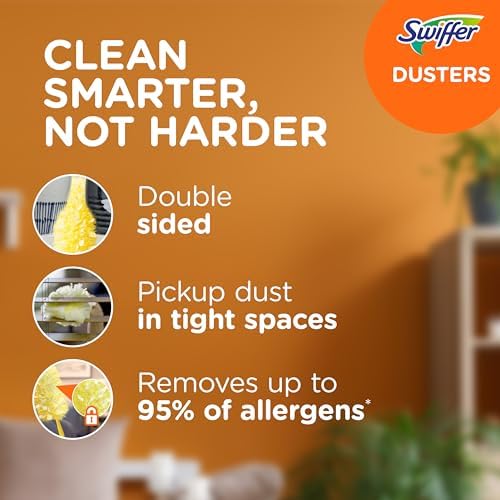 Swiffer Duster Heavy Duty Dusting Kit with Extendable Handle