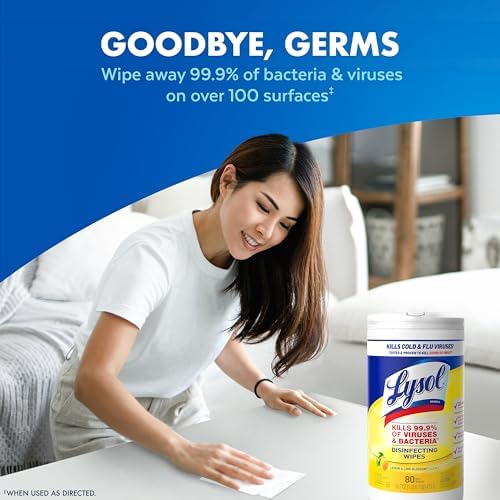 Lysol Disinfectant Wipes 4-Pack Lemon Lime Blossom
