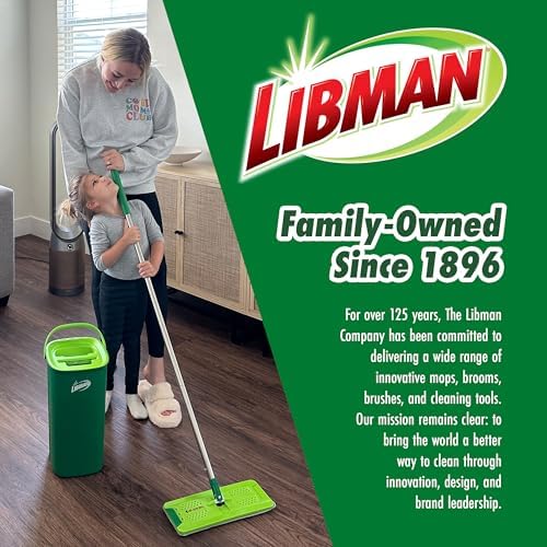Libman Rinse n Wring Mop and Bucket Set with 2 Microfiber Pads