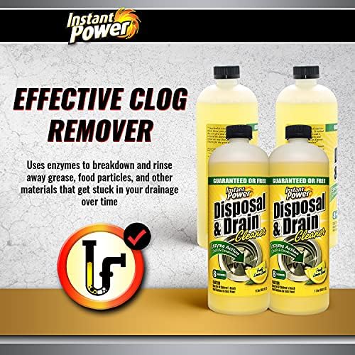 Instant Power Disposal Cleaner with Lemon Scent 1 Liter 4 Pack