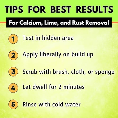 CLR Calcium Lime Rust Remover Kit with Brush and Microfiber Tools