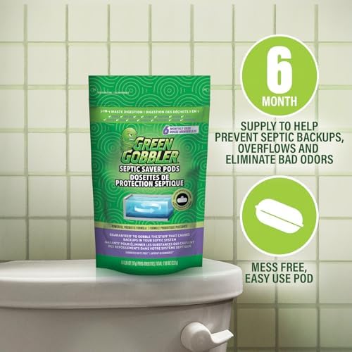 Green Gobbler Septic Tank Treatment Packets - 12 Month Supply