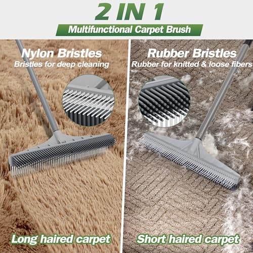Walensee 61 Carpet Rake for Pet Hair Removal 1