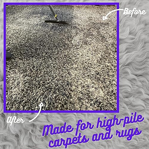 Room Groom PET Carpet Rake with Adjustable Handle Pack of 2 1