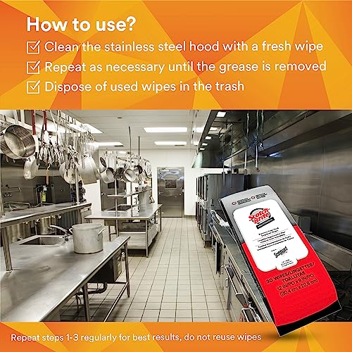 3M Scotch-Brite Stainless Steel Degreaser Wipes with Scotchgard