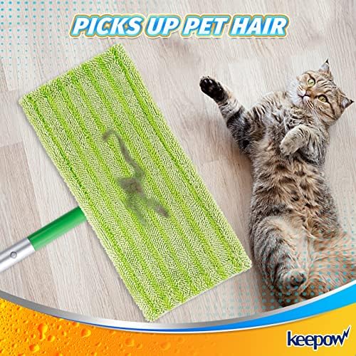 KEEPOW Reusable Mop Pads for Swiffer - 4 Pack