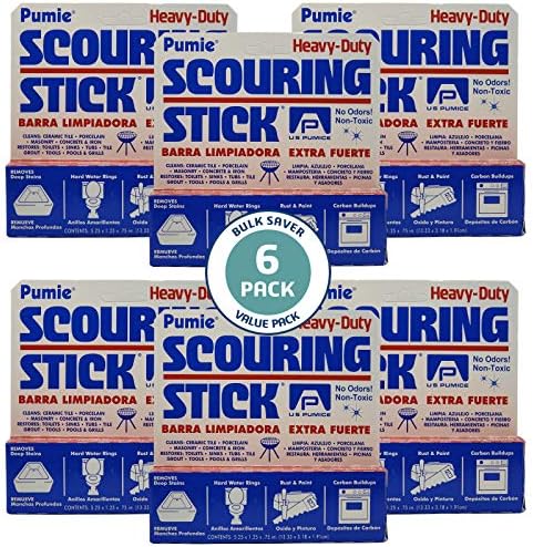 6-Pack PUMIE HDW Scouring Stick for Toilet Cleaning
