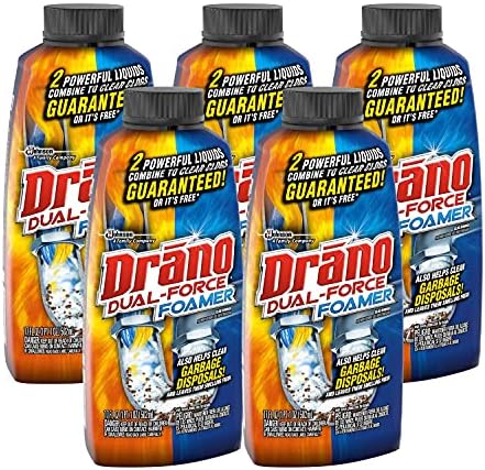 Drano Dual-Force Foamer Clog Remover Pack of 5
