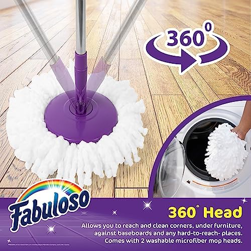 Fabuloso Spin Mop and Bucket Set Purple